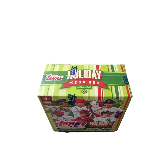 Lot Of 2 Boxes 2023 Topps Holiday MLB Baseball MEGA BOX 100 Cards 1 Auto/Mem Ea - Picture 5 of 5